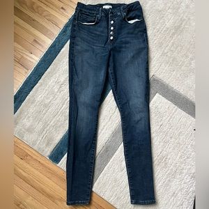 Good American Good Legs Button Fly Jeans Size 6/28